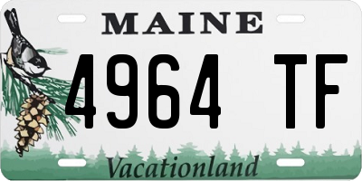 ME license plate 4964TF