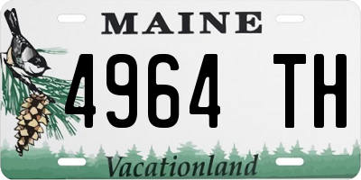 ME license plate 4964TH