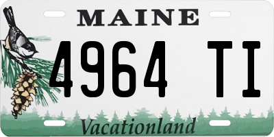 ME license plate 4964TI
