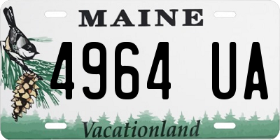 ME license plate 4964UA
