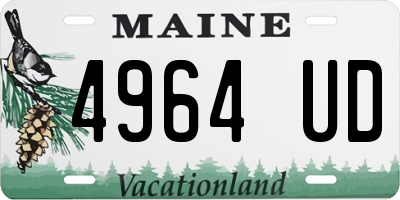 ME license plate 4964UD