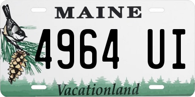 ME license plate 4964UI