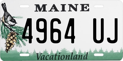 ME license plate 4964UJ