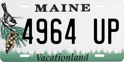 ME license plate 4964UP