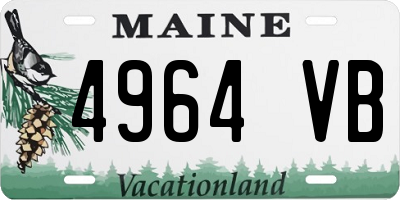 ME license plate 4964VB