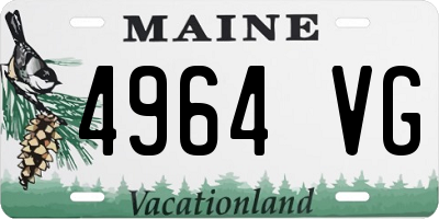 ME license plate 4964VG