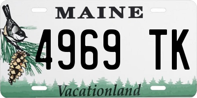 ME license plate 4969TK