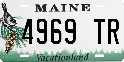 ME license plate 4969TR