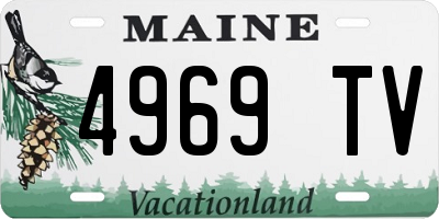 ME license plate 4969TV