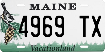 ME license plate 4969TX