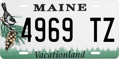 ME license plate 4969TZ