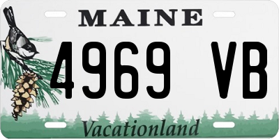 ME license plate 4969VB