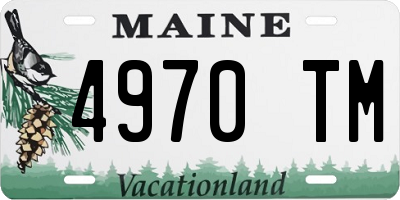 ME license plate 4970TM