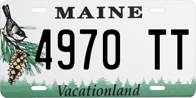 ME license plate 4970TT
