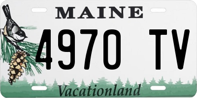 ME license plate 4970TV