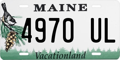 ME license plate 4970UL