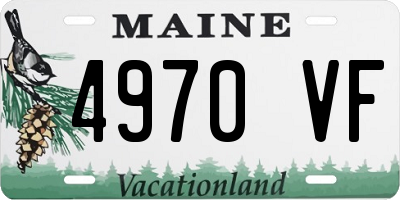 ME license plate 4970VF