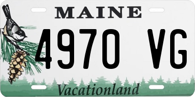 ME license plate 4970VG