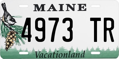ME license plate 4973TR