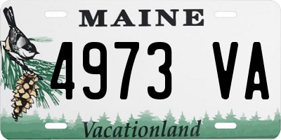 ME license plate 4973VA