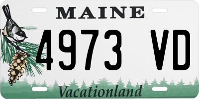 ME license plate 4973VD