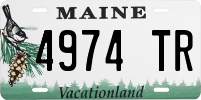 ME license plate 4974TR
