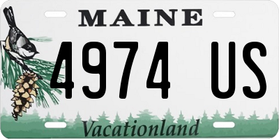 ME license plate 4974US