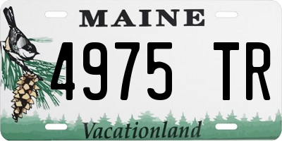 ME license plate 4975TR
