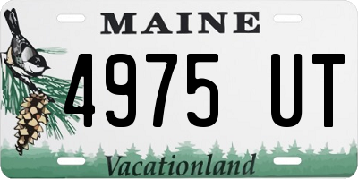 ME license plate 4975UT