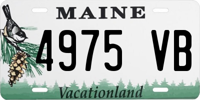 ME license plate 4975VB