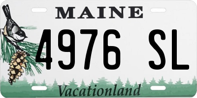 ME license plate 4976SL