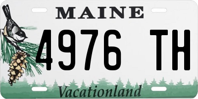 ME license plate 4976TH