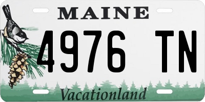 ME license plate 4976TN