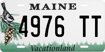 ME license plate 4976TT
