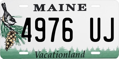 ME license plate 4976UJ
