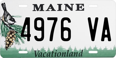 ME license plate 4976VA