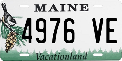 ME license plate 4976VE