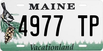 ME license plate 4977TP