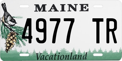 ME license plate 4977TR