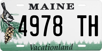 ME license plate 4978TH