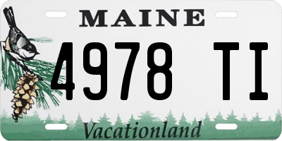 ME license plate 4978TI