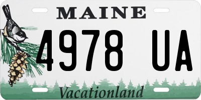 ME license plate 4978UA