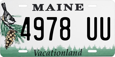 ME license plate 4978UU