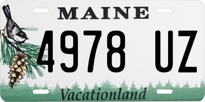 ME license plate 4978UZ