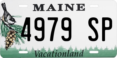 ME license plate 4979SP