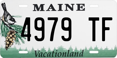 ME license plate 4979TF