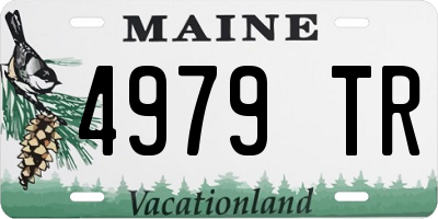 ME license plate 4979TR
