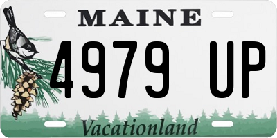 ME license plate 4979UP