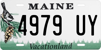 ME license plate 4979UY