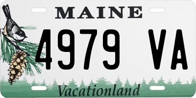 ME license plate 4979VA